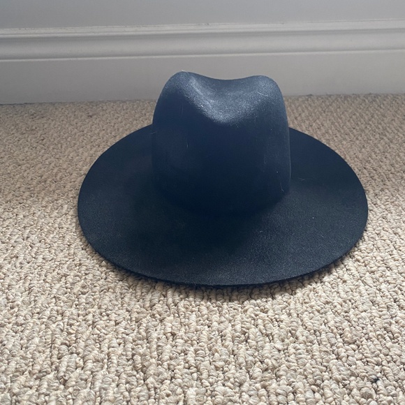 Janessa Leone Wool Fedora- Size Medium - Picture 2 of 5